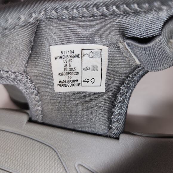 LANDS END Outdoor Sandal Womens 8D Grey Suede Closed Toe Walking Hiking 517104 - Picture 2 of 10